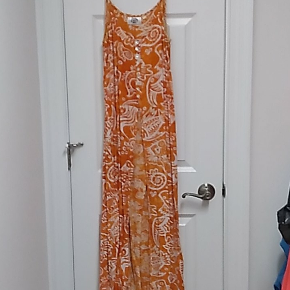 Summer spaghetti strap Flowing dress